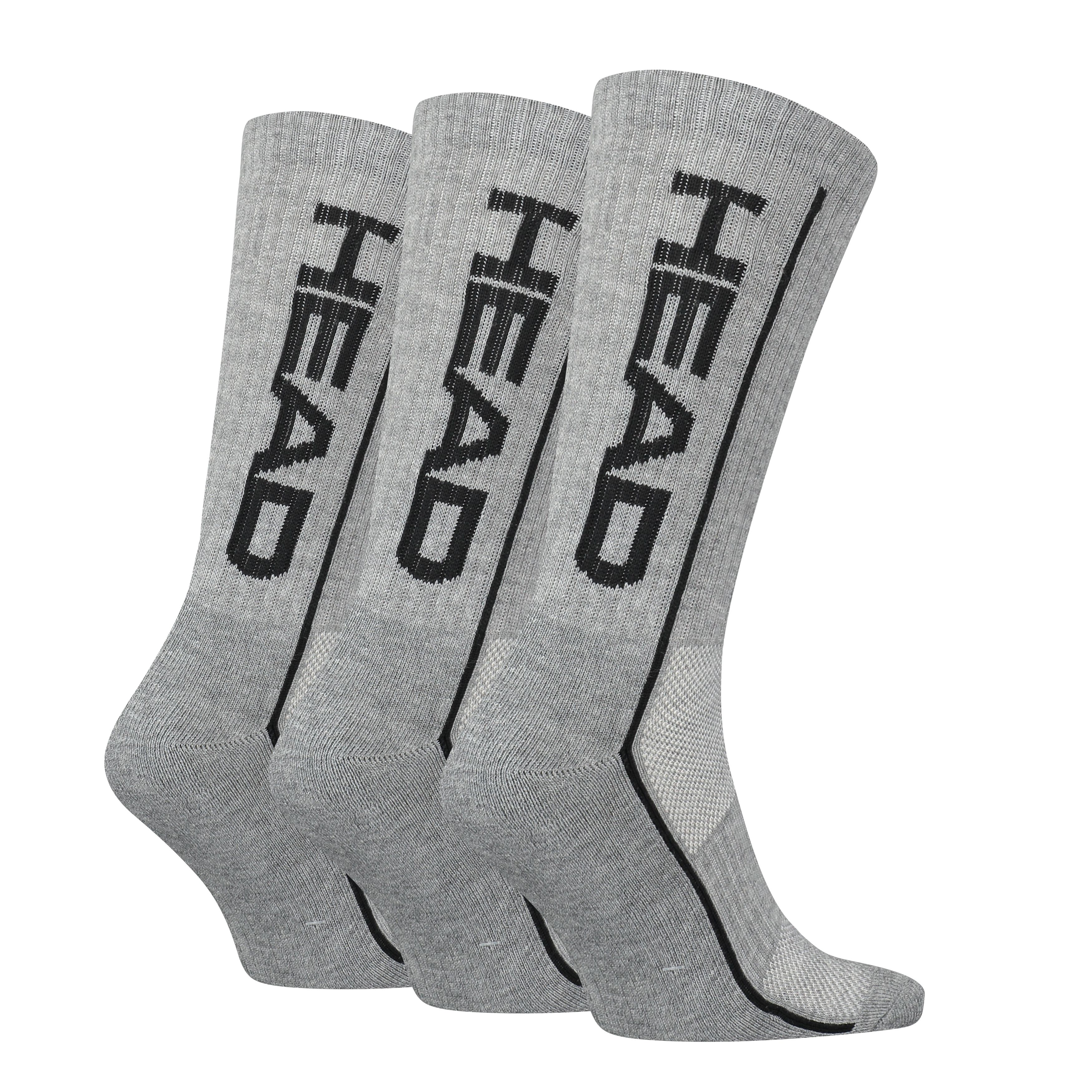 HEAD Sokken Performance Crew 6-pack Grijs