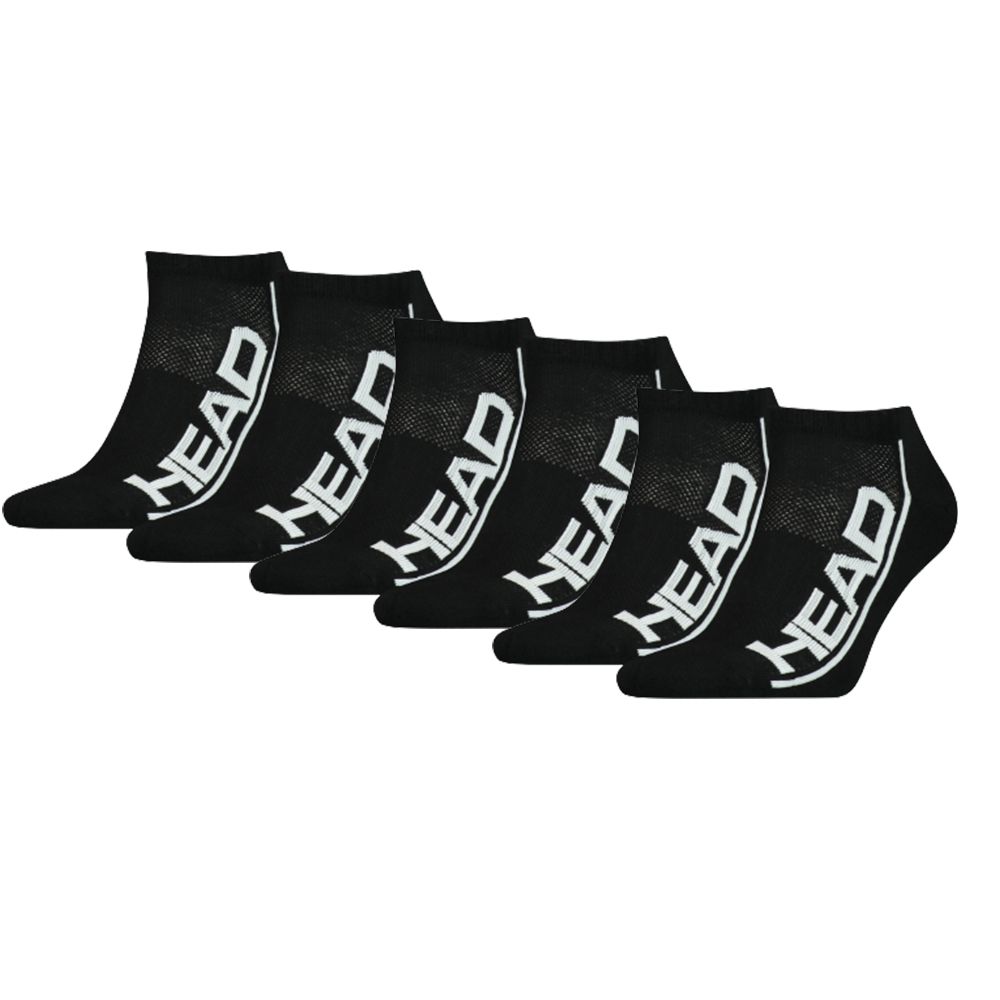 HEAD Sneakersokken Performance 6-pack Zwart