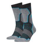 HEAD Wandelsokken Hiking Crew sokken 2-pack Unisex Grey/blue