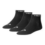 Head Sokken Quarter Black 3-pack