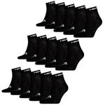 Head Sokken Quarter 15-pack Zwart