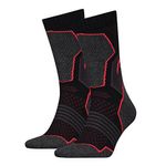 HEAD Sokken Hiking Crew 2-pack Unisex Black/red