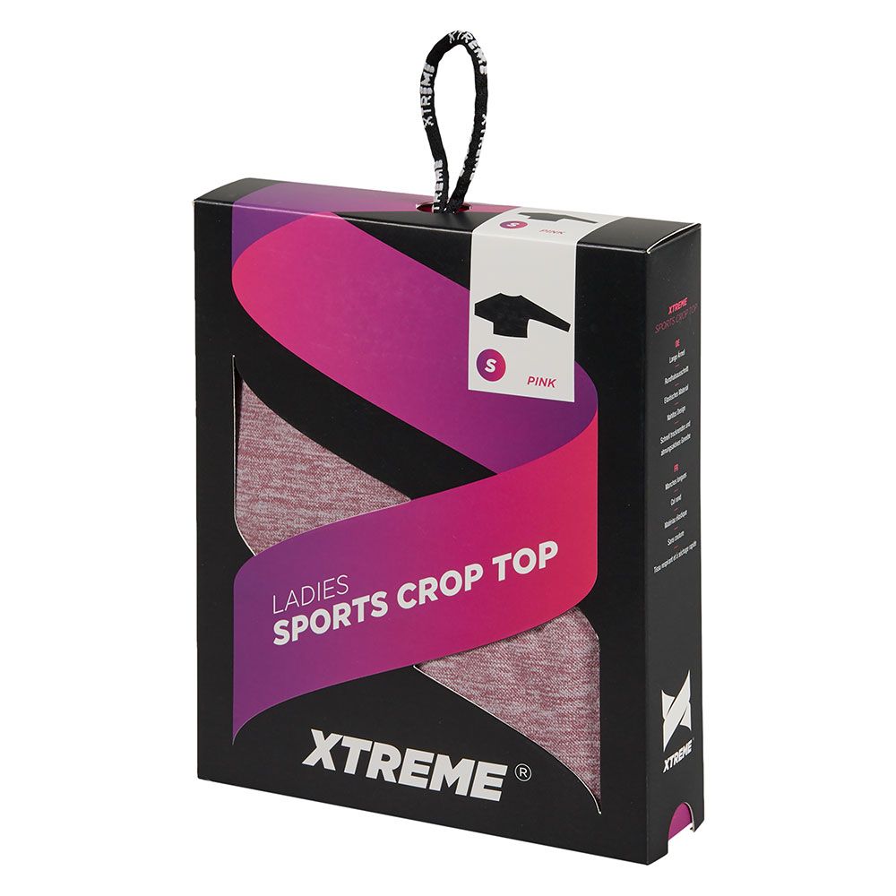 Xtreme Sportswear Croptop lange mouwen Dames Roze