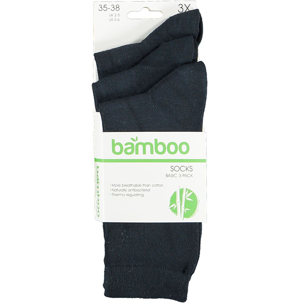 Apollo Sokken Basic Bamboo Navy 6-pack