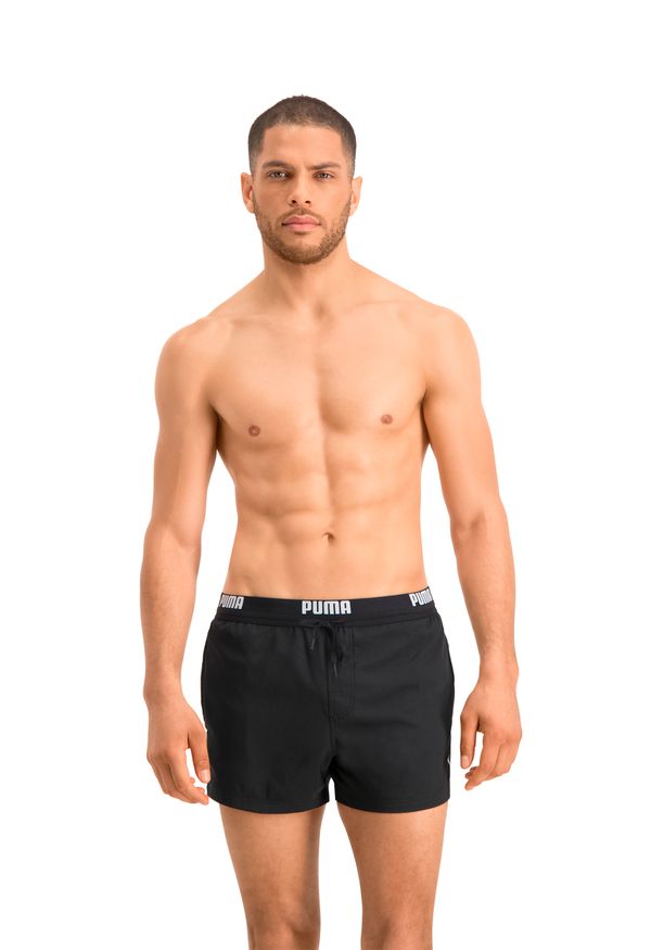 Puma Zwembroek Mannen Logo Short Zwart