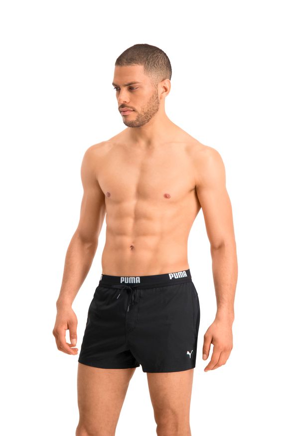 Puma Zwembroek Mannen Logo Short Zwart