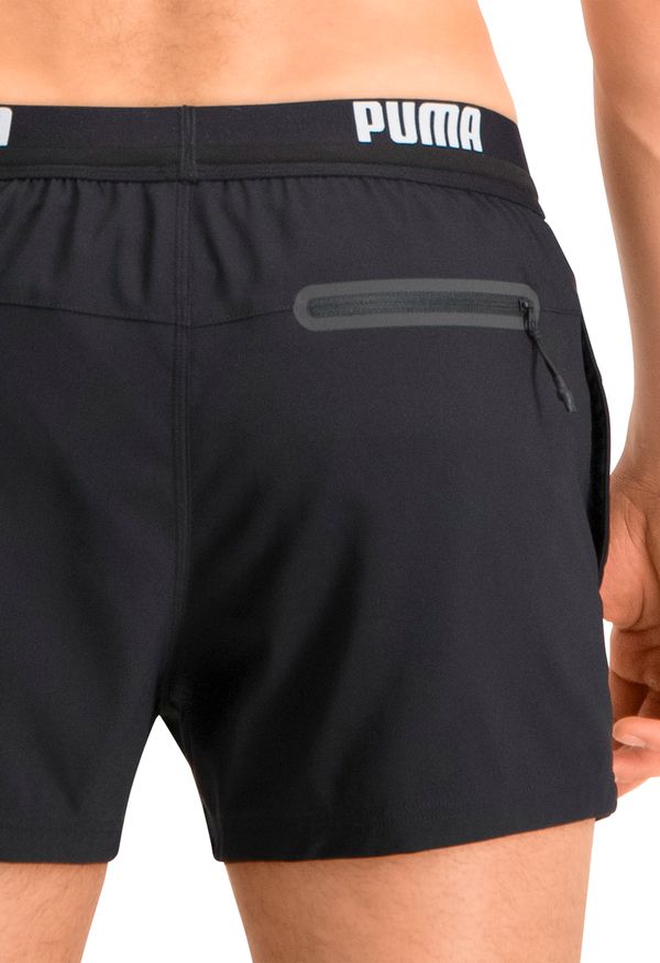 Puma Zwembroek Mannen Logo Short Zwart