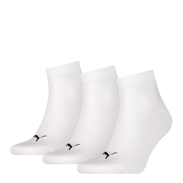 Puma Quarter Sokken 3-pack Wit