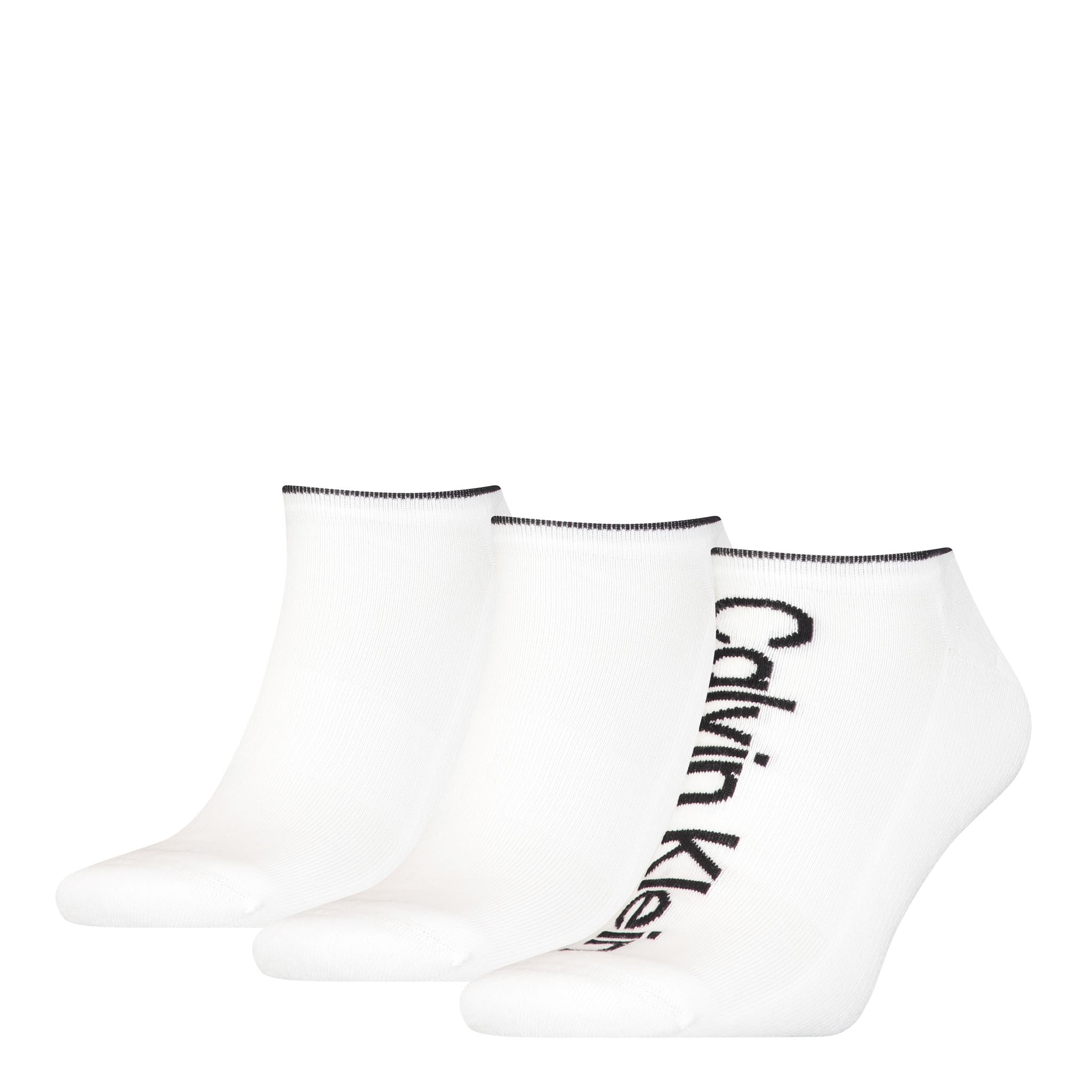 Calvin Klein Heren Sneakersokken Athleisure 3-pack Wit