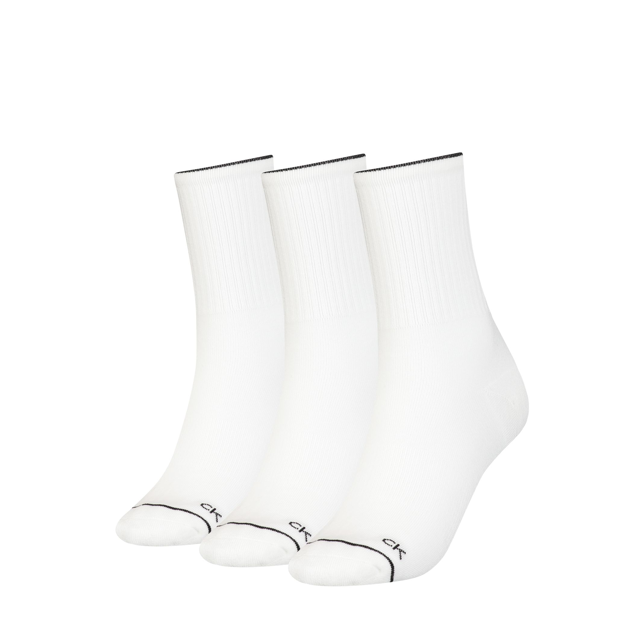 Calvin Klein Dames Sokken Athleisure 3-pack Wit