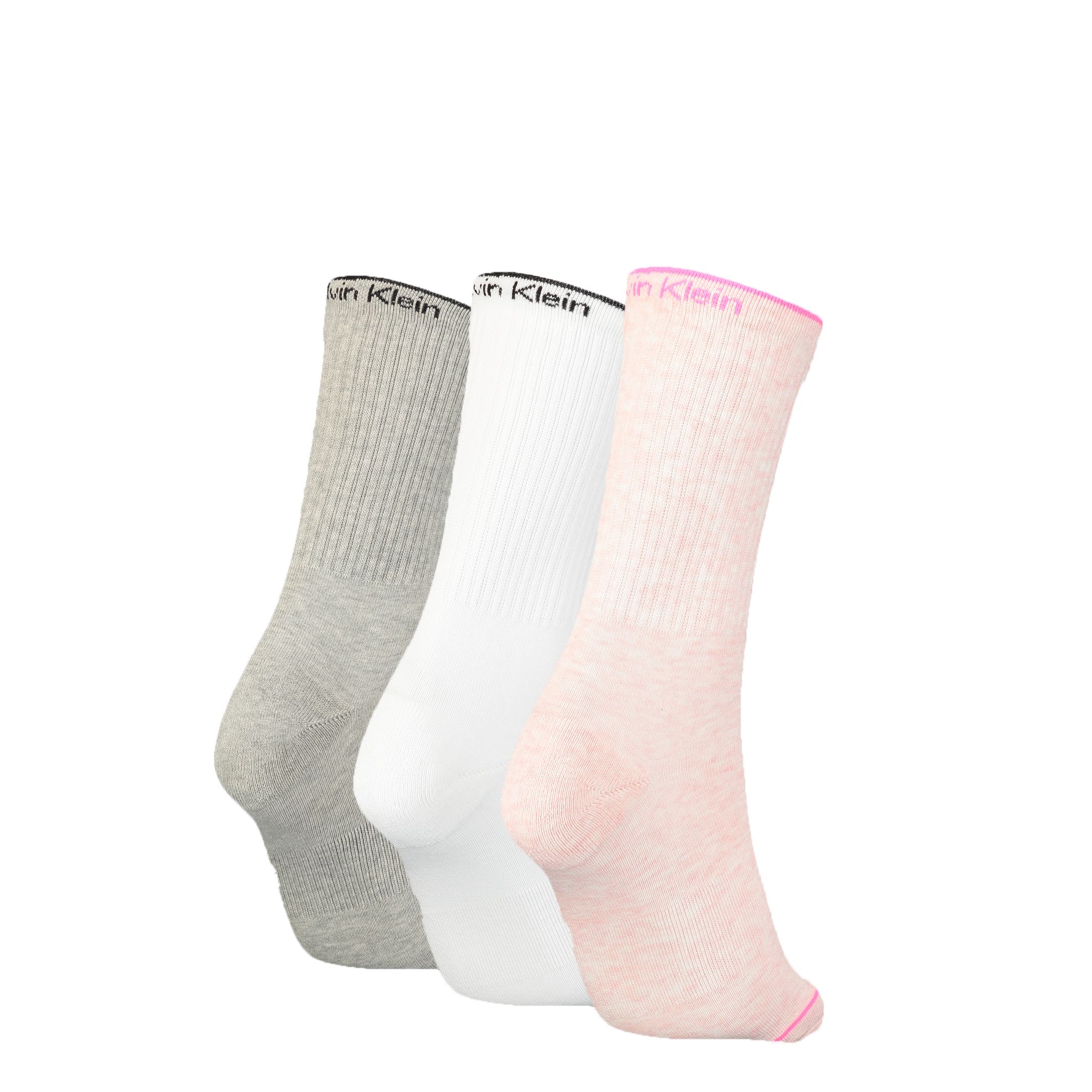 Calvin Klein Dames Sokken Athleisure 3-pack Pink Melange Combo