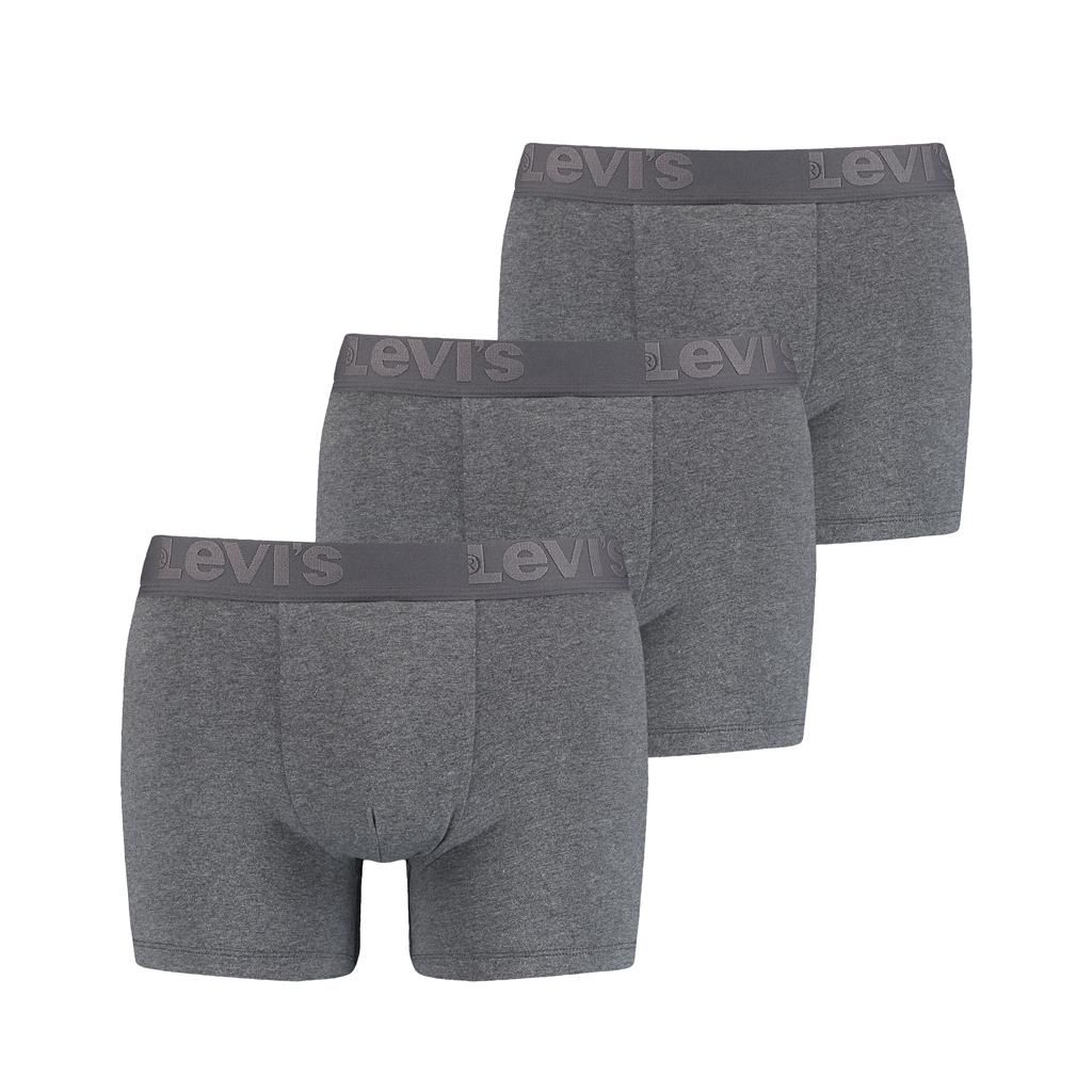 Levi's Boxershorts Premium Brief Heren Grey Melange 3-Pack