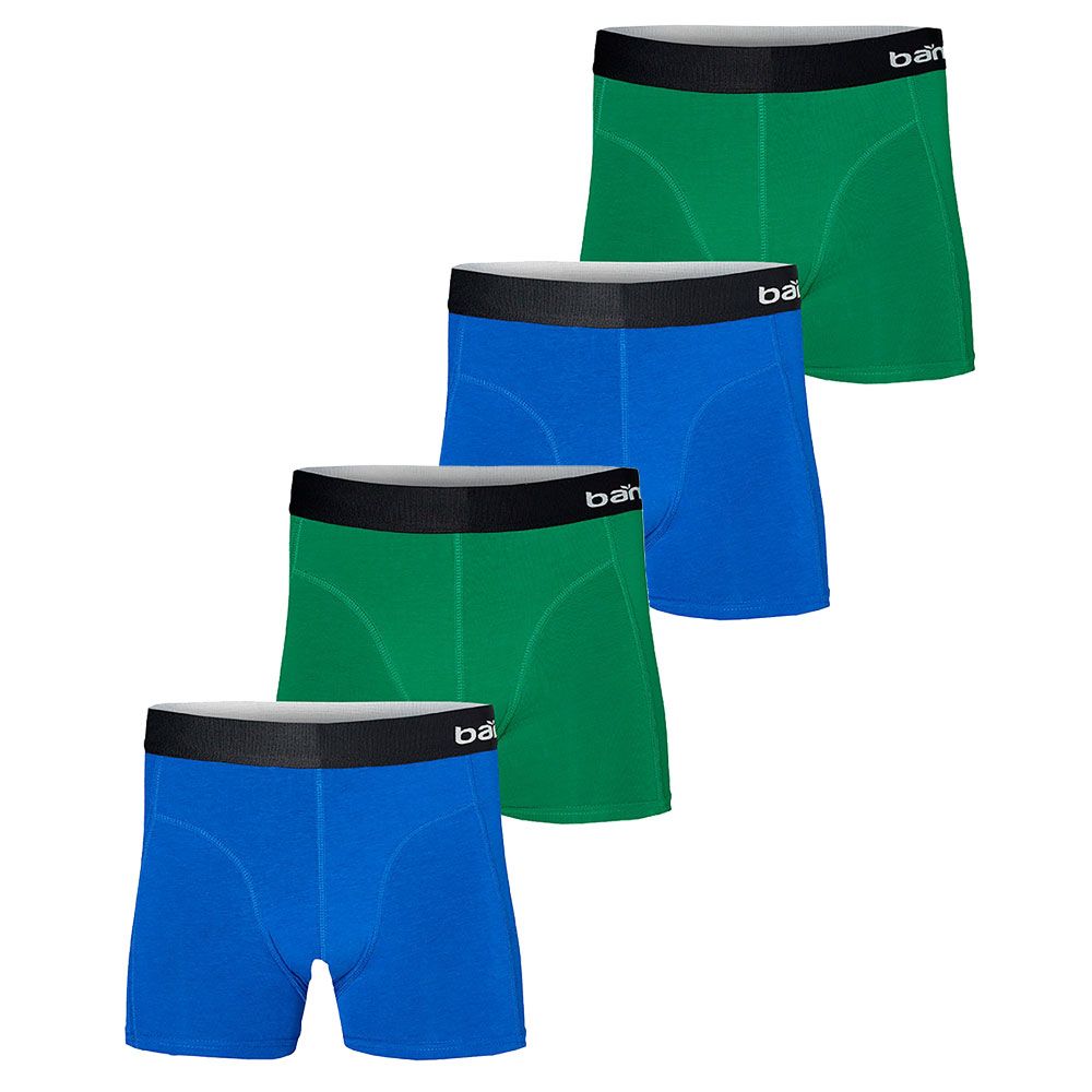 Apollo Boxershorts Heren Bamboo Basic Blue / Green 4-pack