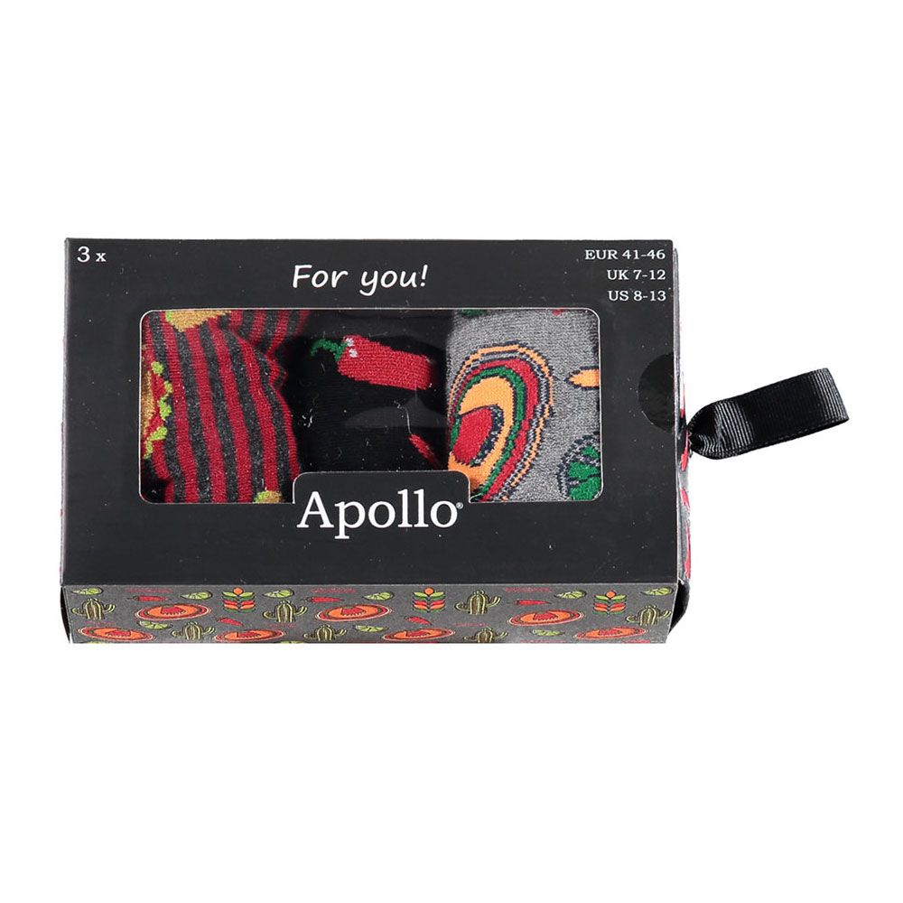 Apollo Sokken Giftbox Heren Taco Night 3-pack