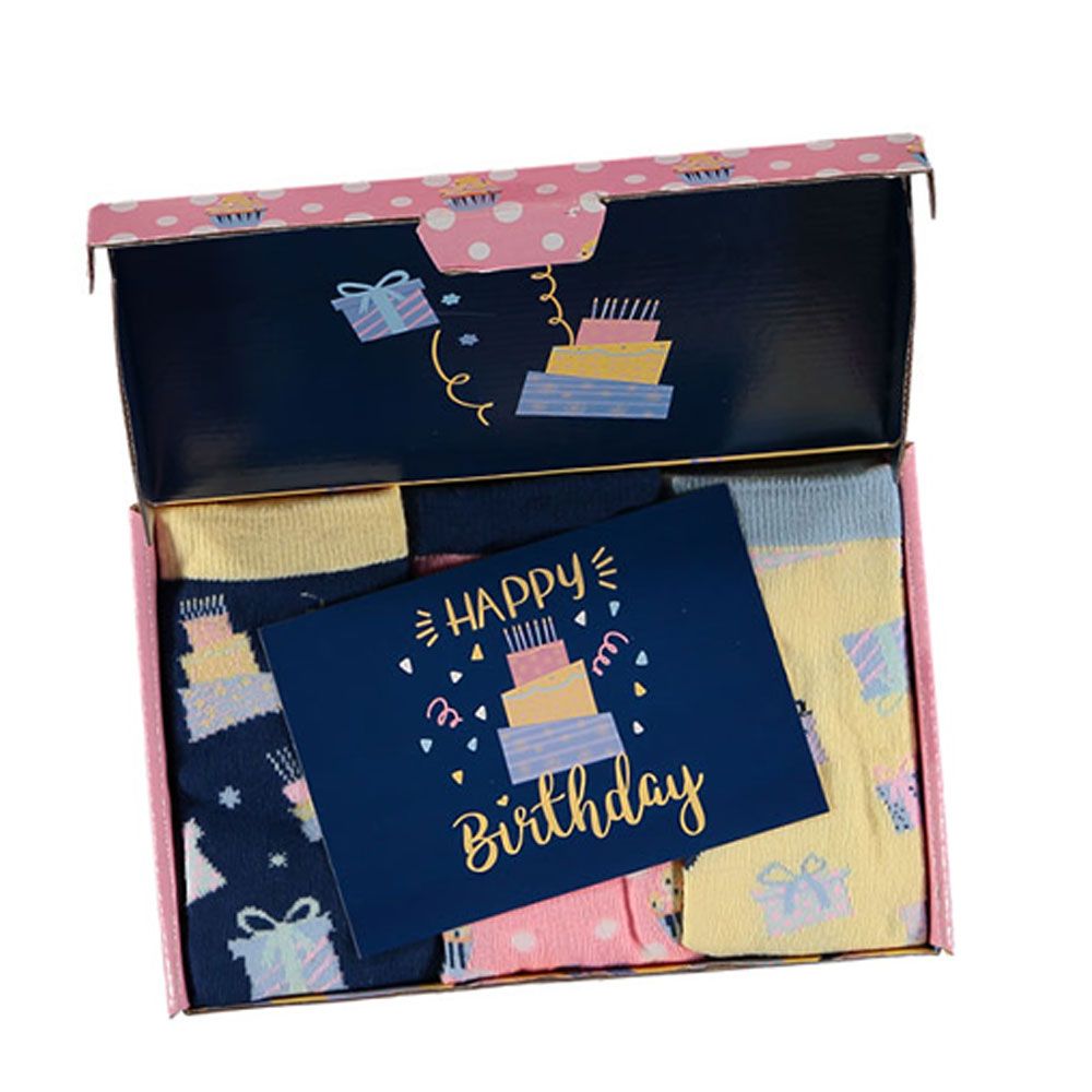 Apollo Sokken Giftbox Verjaardag Dames Cakes & Gifts met gratis wenskaart