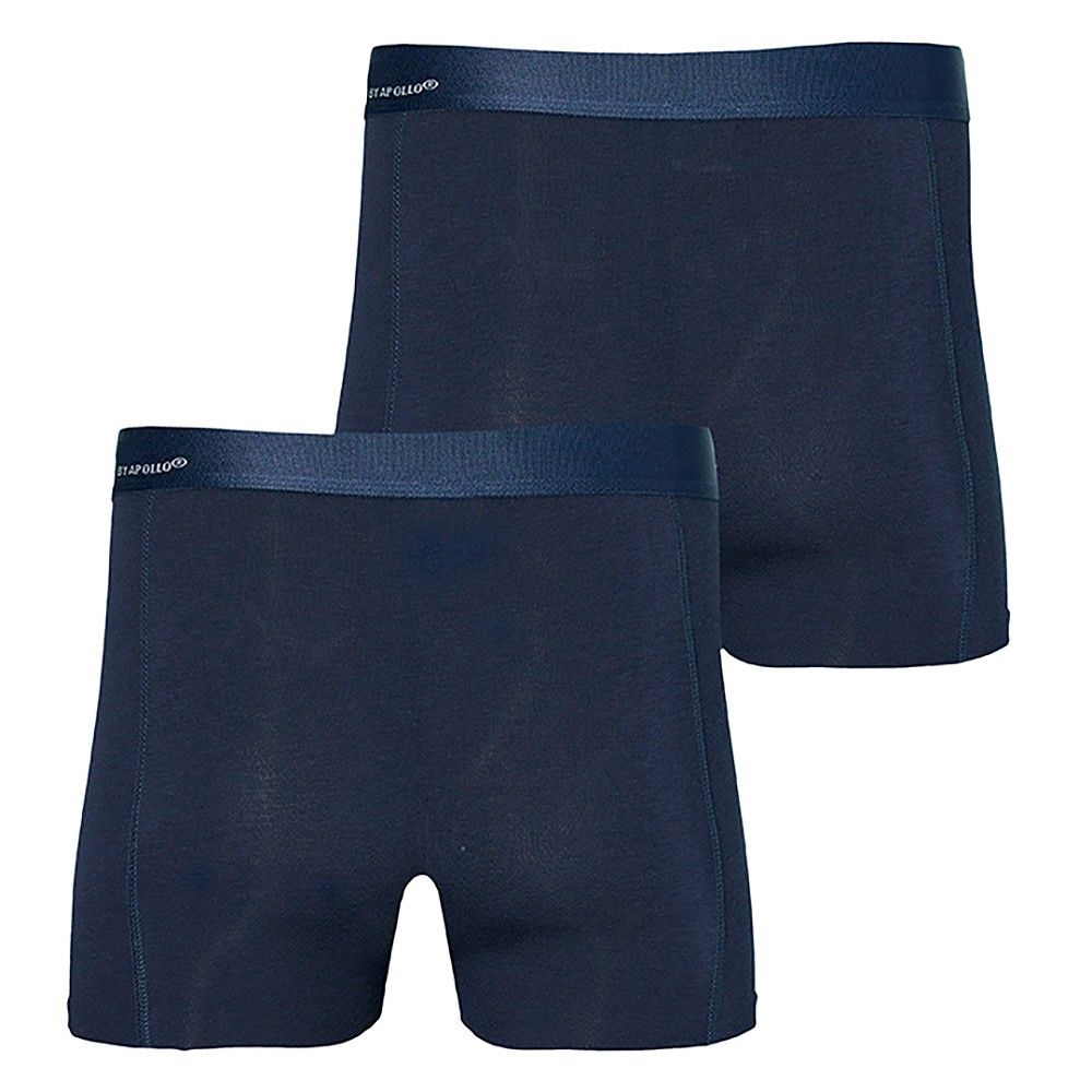 Apollo Boxershorts Heren Bamboo Basic Navy 2-pack