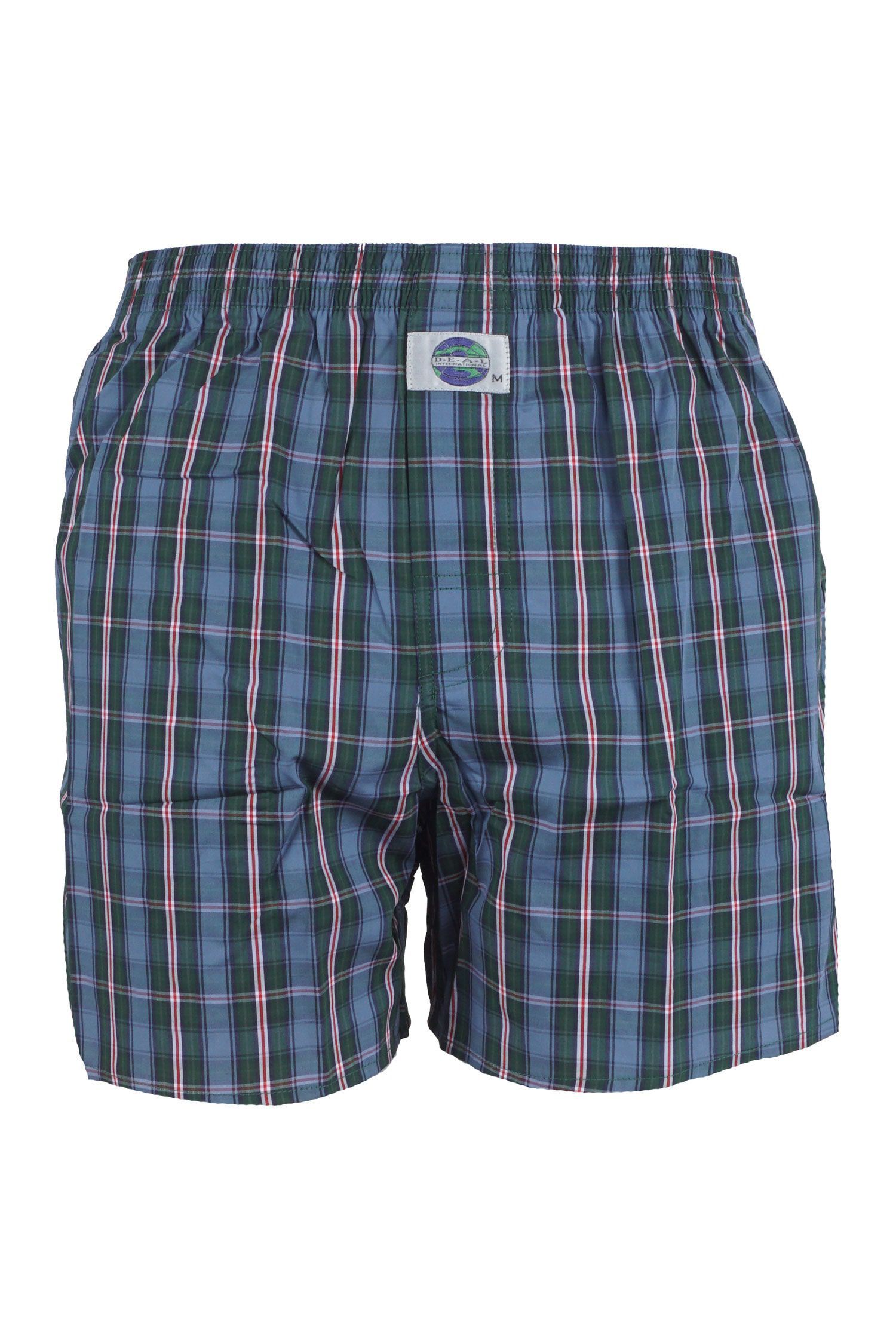 DEAL International boxershort Kartiert groen blauw