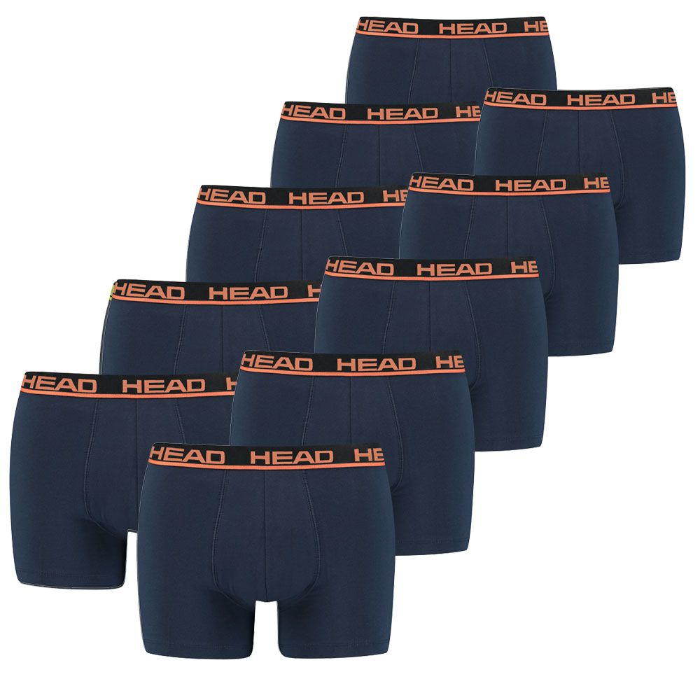 Head Boxershorts Basic 10-Pack Orange/Peacoat