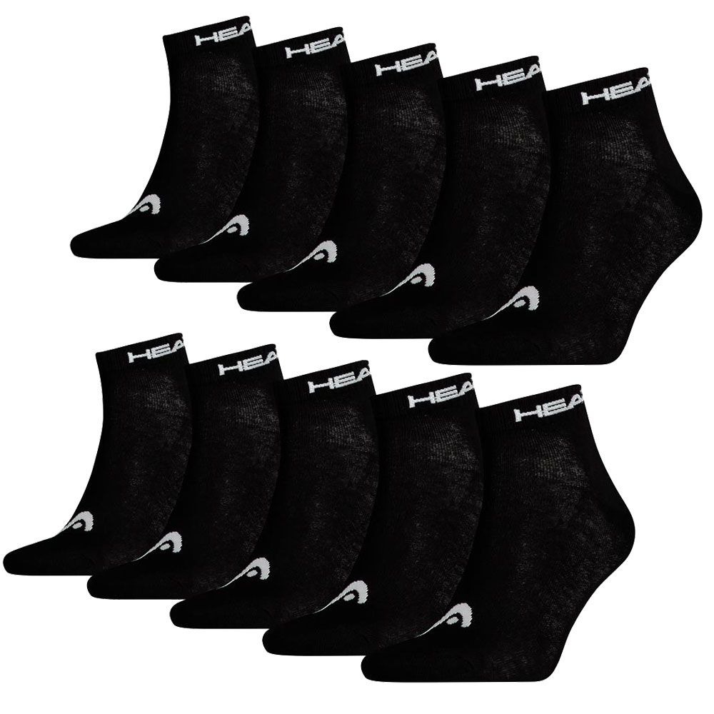 Head Sokken Quarter 10-pack Zwart