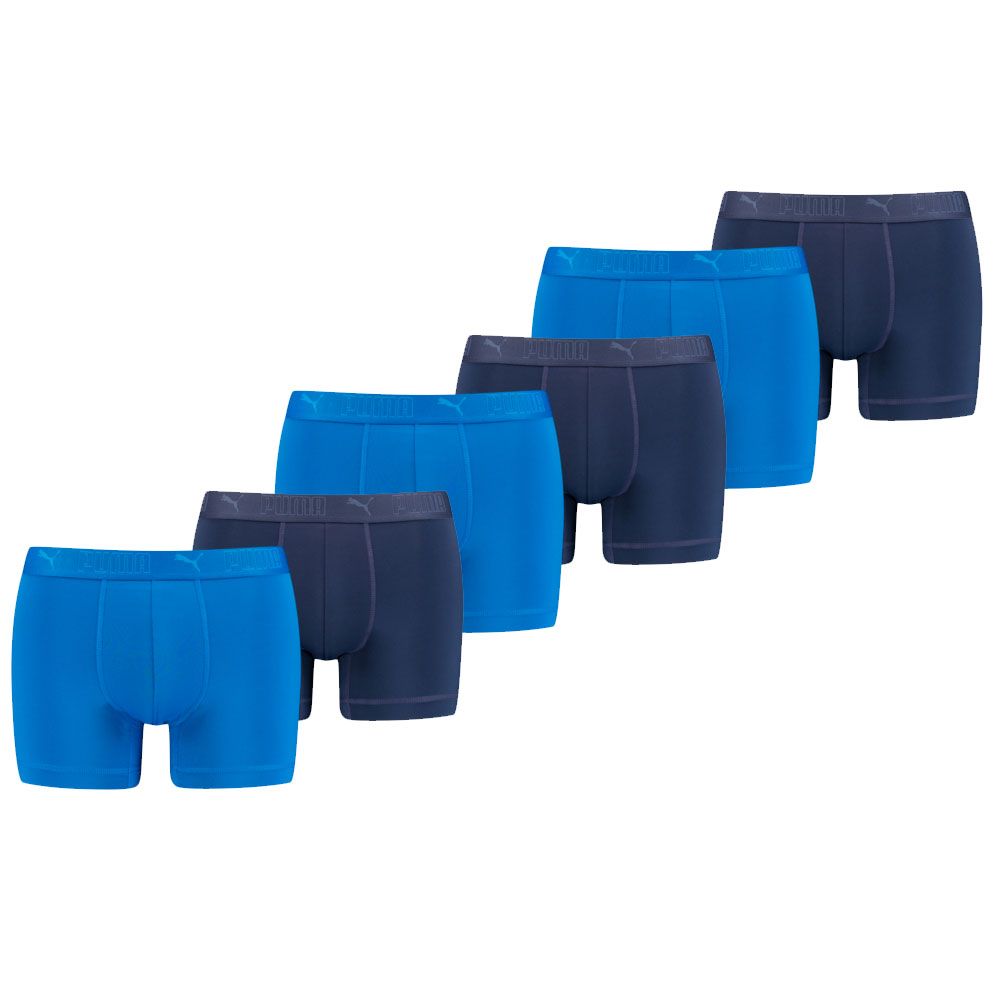 Puma Sport Boxershorts Microfiber 6-pack Blauw