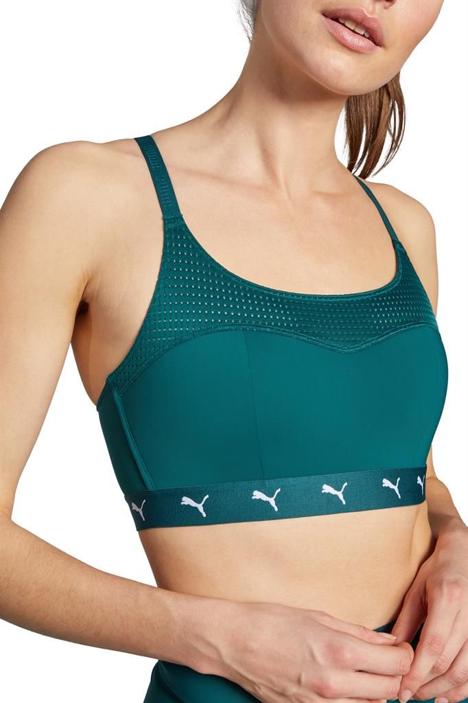 Puma Padded Sport Top Dames Varsity Green