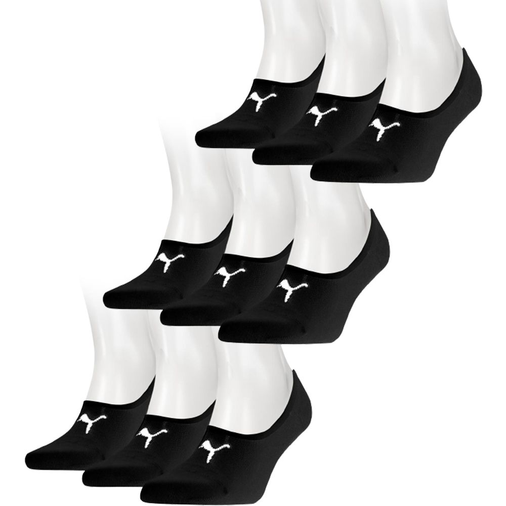 Puma Footies 9-pack Unisex Zwart