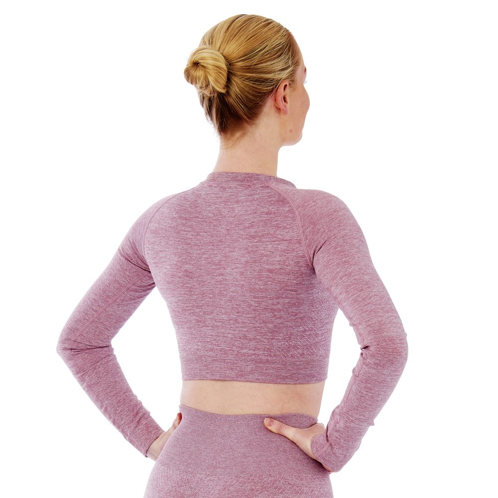 Xtreme Sportswear Croptop lange mouwen Dames Roze