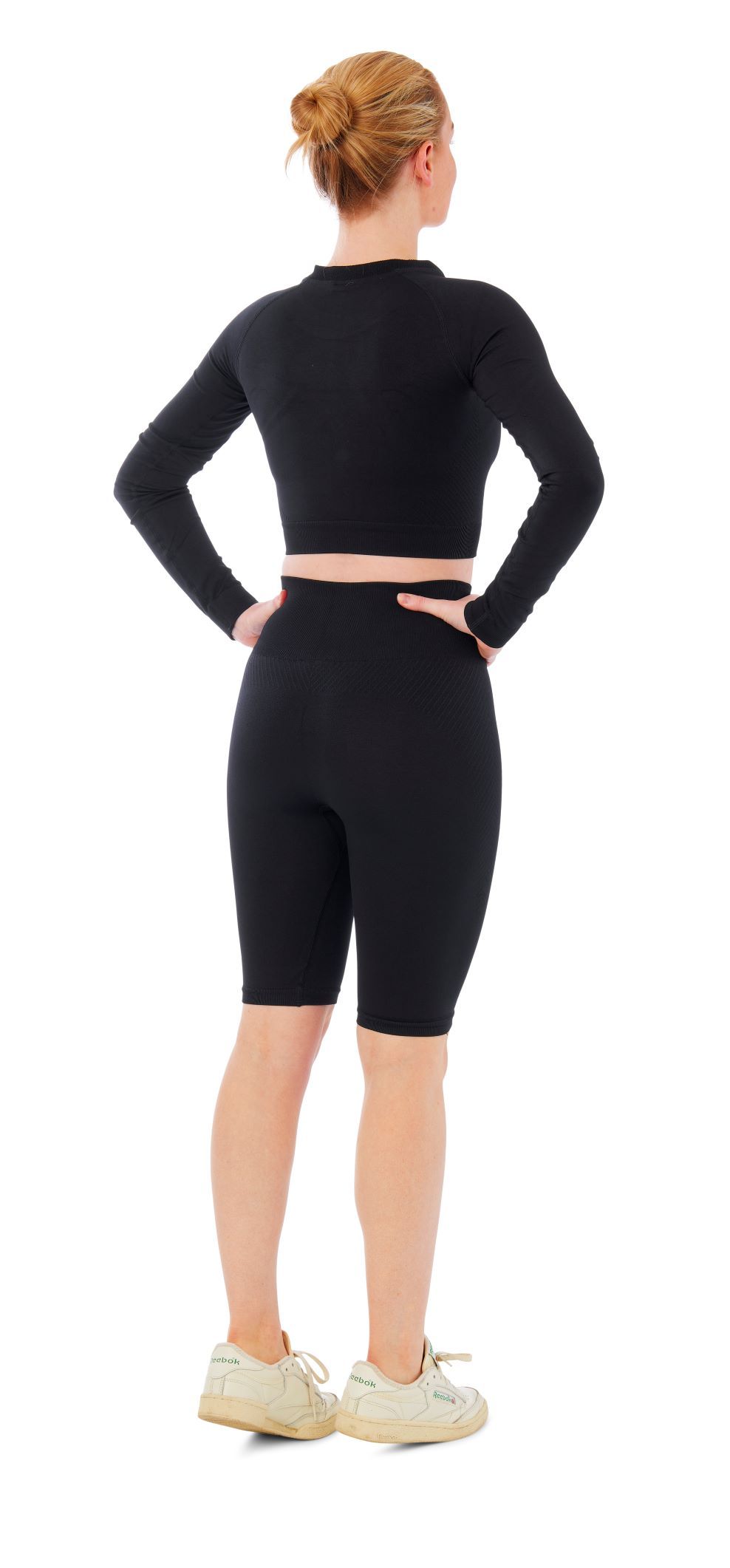 Xtreme Sportswear Dames Sportset - Korte Sportlegging + Sport Croptop - Zwart