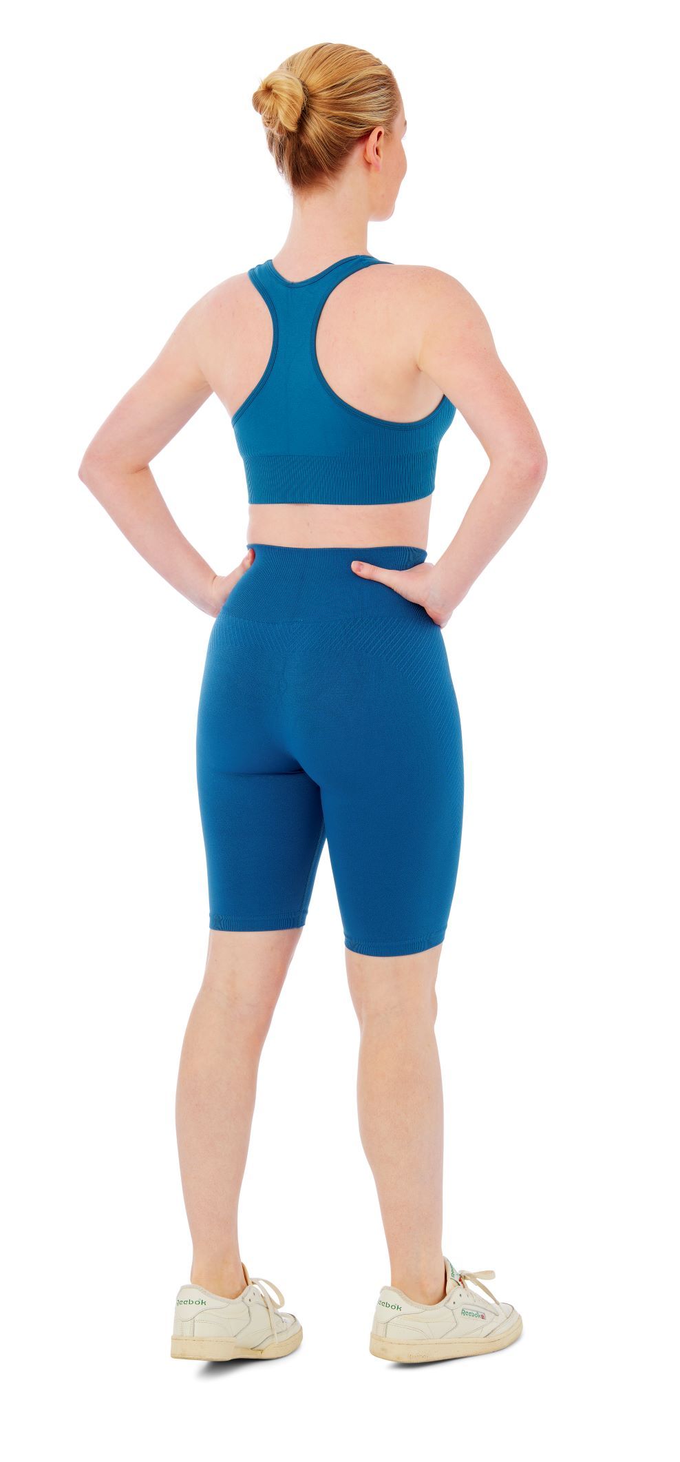 Xtreme Sportswear Dames Sportset - Korte Sportlegging + Sporttop - Blauw