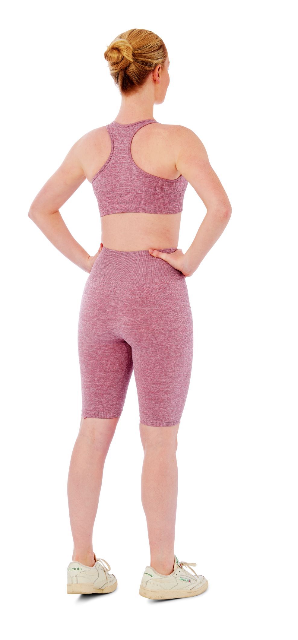 Xtreme Sportswear Dames Sportset - Korte Sportlegging + Sporttop -  Roze