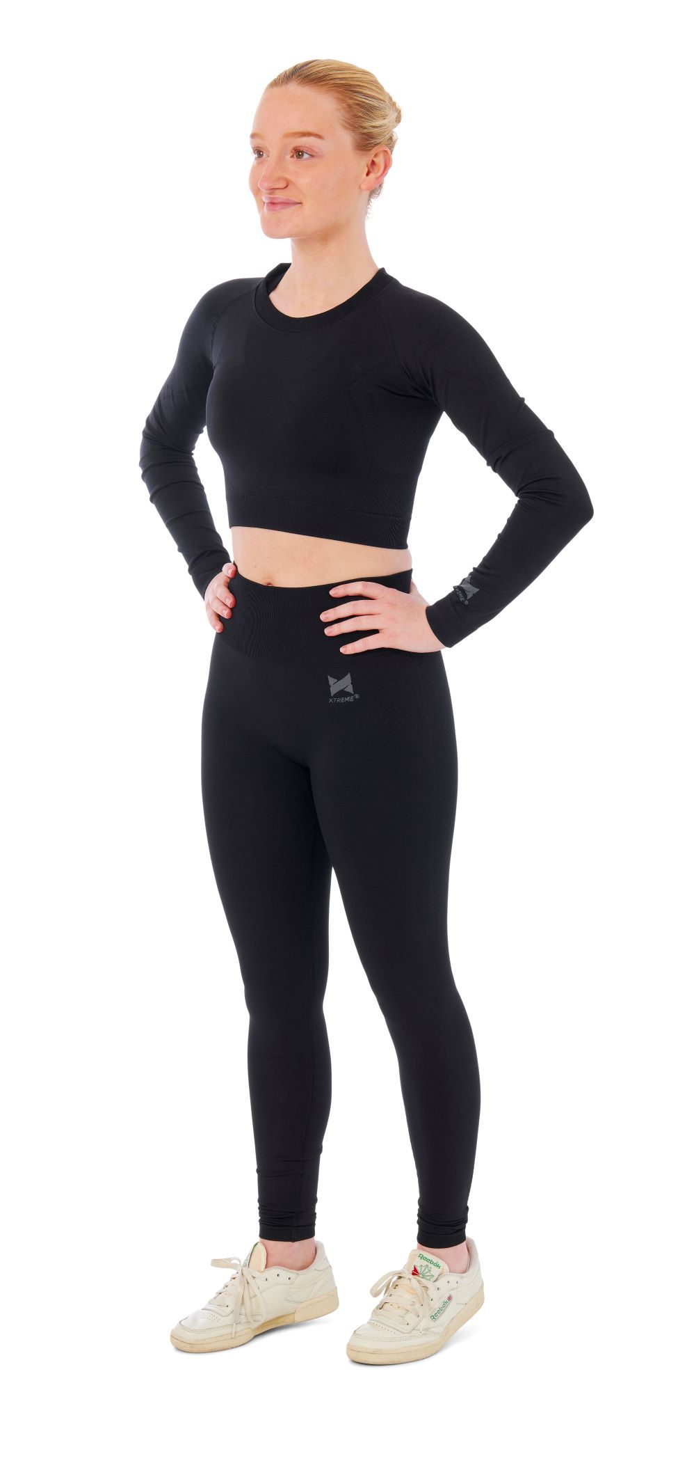 Xtreme Sportswear Dames Sportset - Sportlegging + Sport Croptop - Zwart