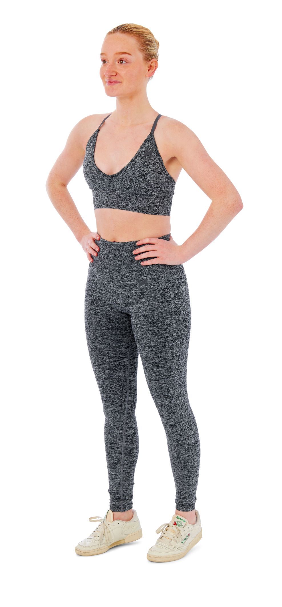 Xtreme Sportswear Dames Sportset - Sportlegging + Sport BH - Antraciet Melange