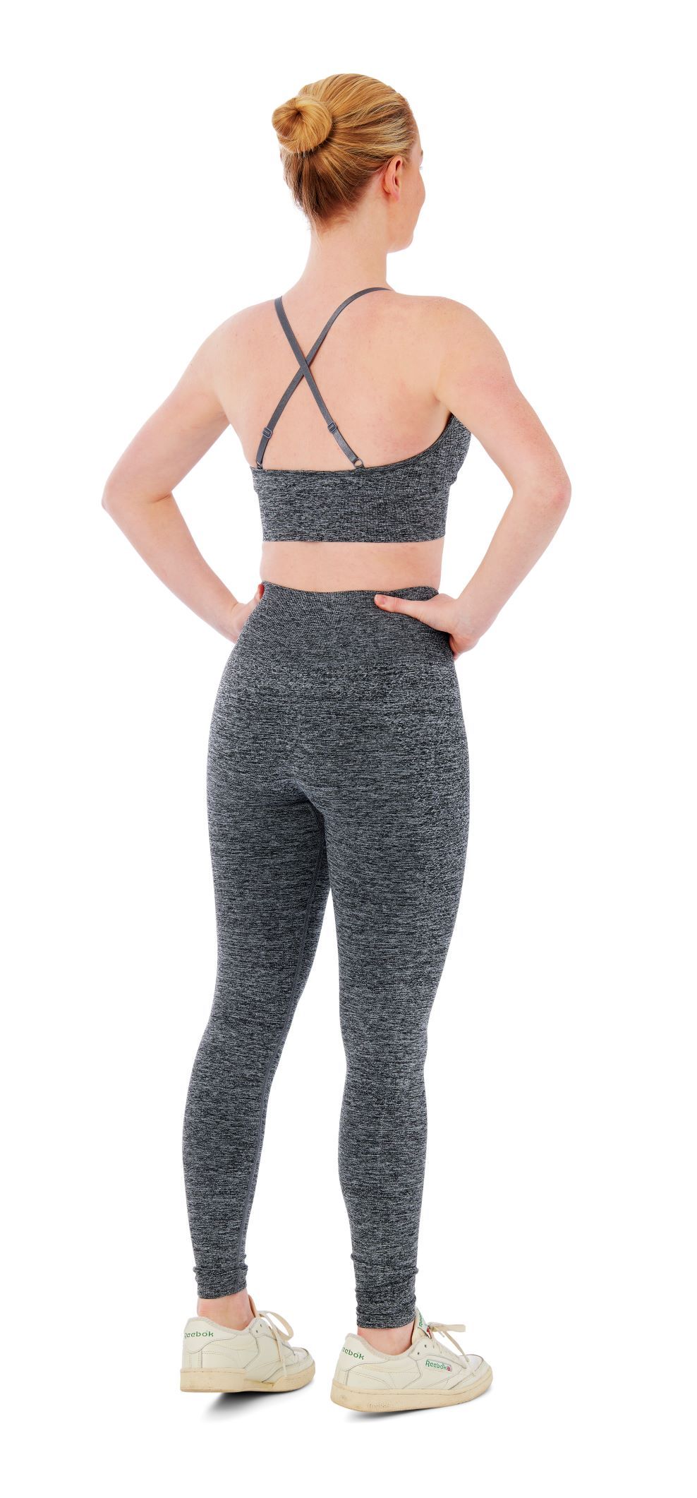 Xtreme Sportswear Dames Sportset - Sportlegging + Sport BH - Antraciet Melange