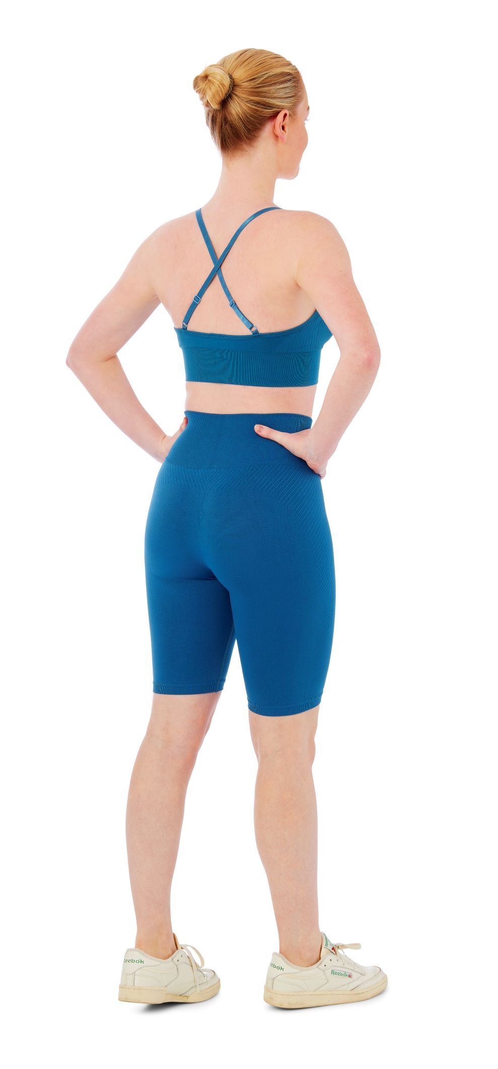 Xtreme Sportswear Dames Sportset - Korte Sportlegging + Sport BH - Blauw