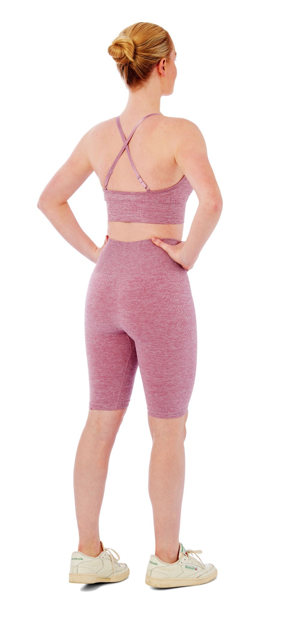 Xtreme Sportswear Dames Sportset - Korte Sportlegging + Sport BH -  Roze