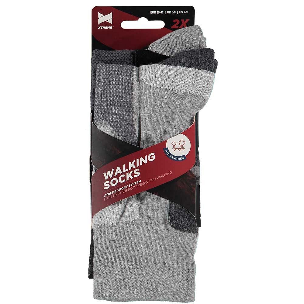 Xtreme Wandelsokken 2-pack Multi Grey