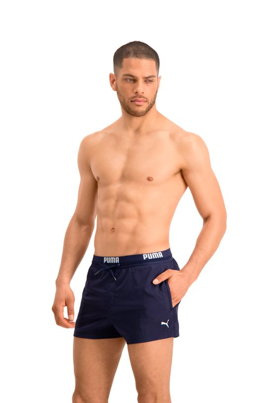 Puma Zwembroek Mannen Logo Short Navy