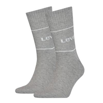 Levi's sokken Short Cut Logo Sport Grey Melange 2-Pack