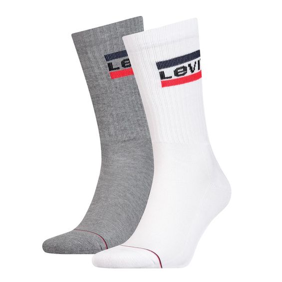 Levi´s Regular Cut Sportwear Logo White Grey 2-Pack 