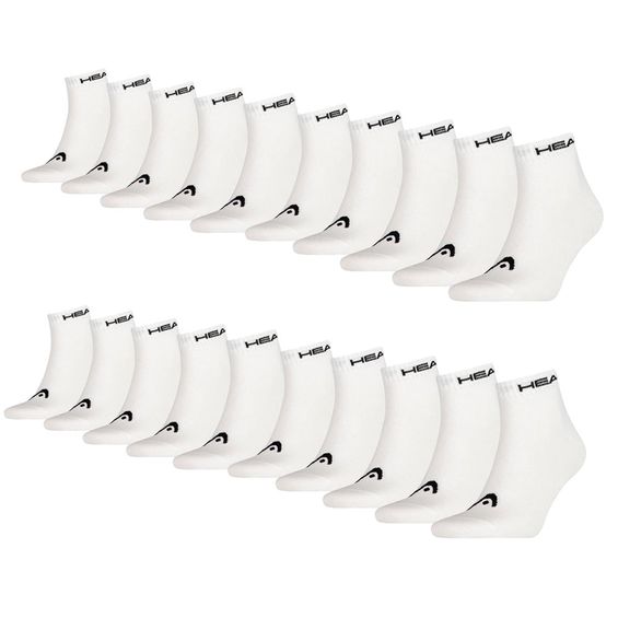 Head Sokken Quarter 20-pack Wit