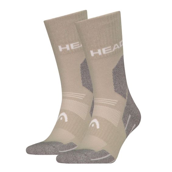 HEAD Wandelsokken All Climates Hiking Crew 2-pack Taupe