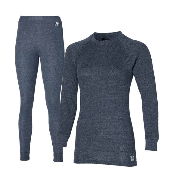 Heatkeeper Thermoset Dames Comfort - Thermoshirt + Thermo Legging - Antraciet Melange