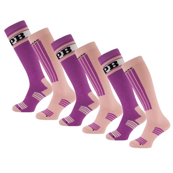 Poederbaas Skisokken 6-pack Swedish Pink