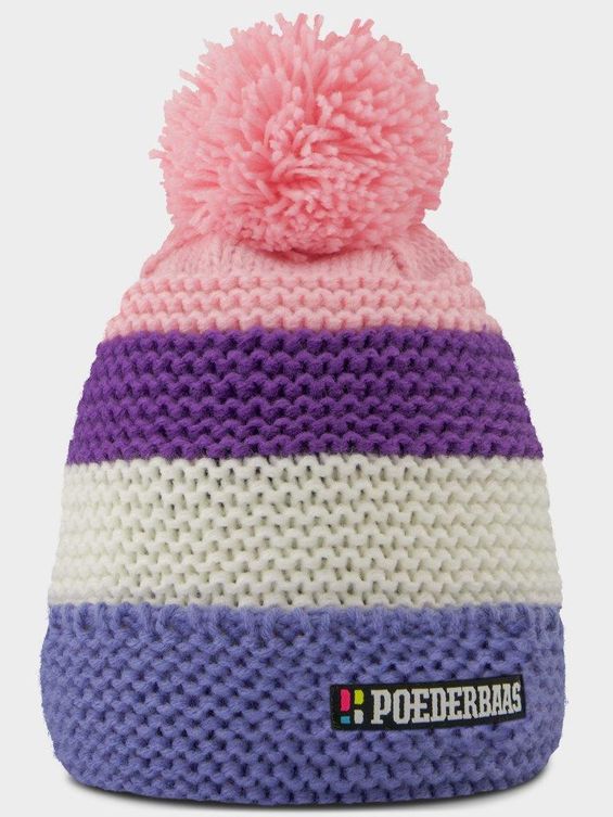 Poederbaas Muts Classic Colorful Beanie 2.0 Multi Lila