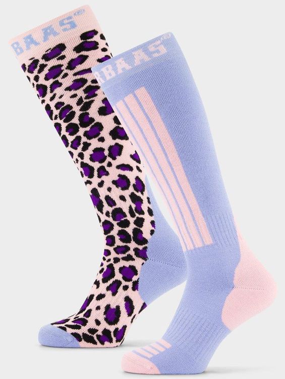 Poederbaas Skisokken 2-pack Panther Pink