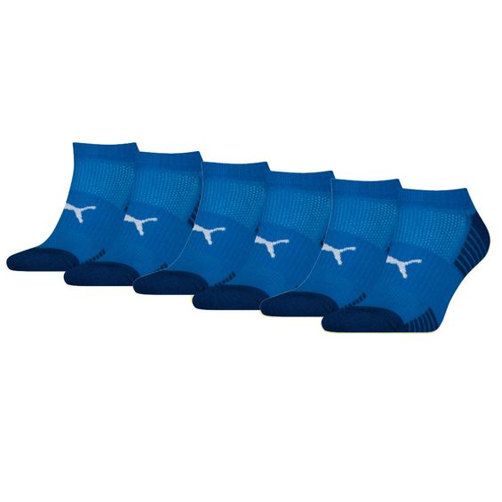 Puma Sport Cushioned Sneakersokken 6-pack Blauw