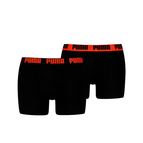 Puma Boxershorts Basic 2-pack Black/Orange