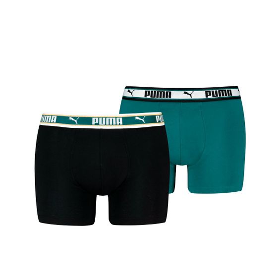 Puma Boxershorts Dual Logo 2-pack Sea Green