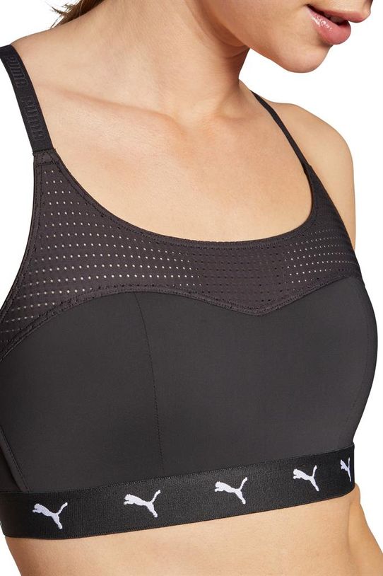 Puma Padded Sport Top Dames Zwart