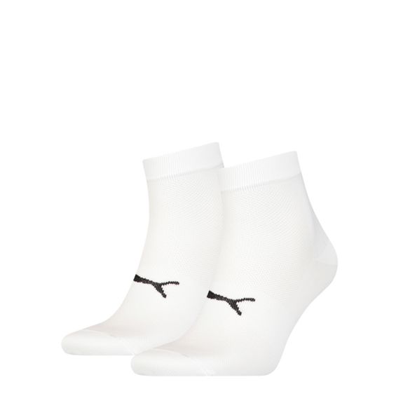 Puma Sport Quartersokken Light 2-pack Wit